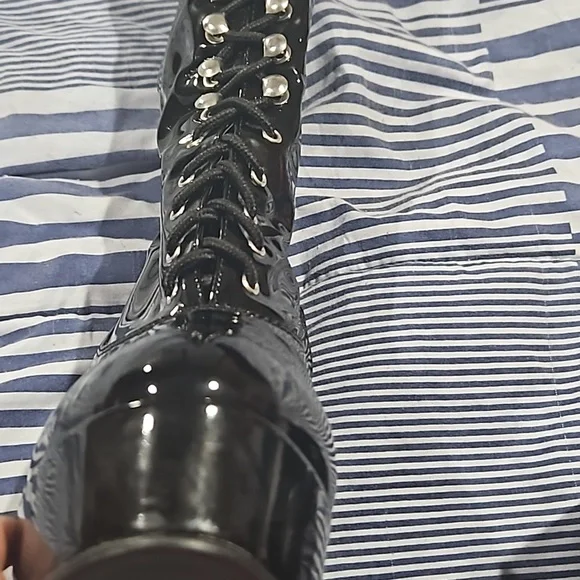 Ellie heeled black boots size 7 black - Picture 5 of 6